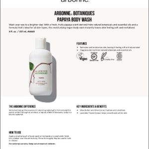 Arbonne Papaya Body Wash